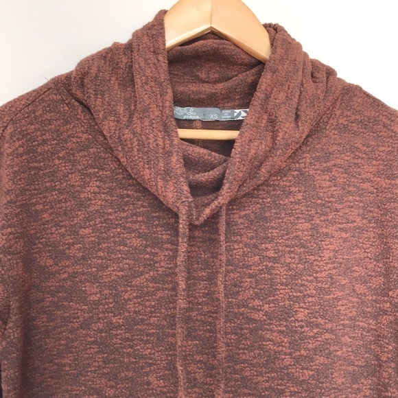PRANA Women's Frieda Top long sleeve turtleneck oversized XS brown - Picture 3 of 10